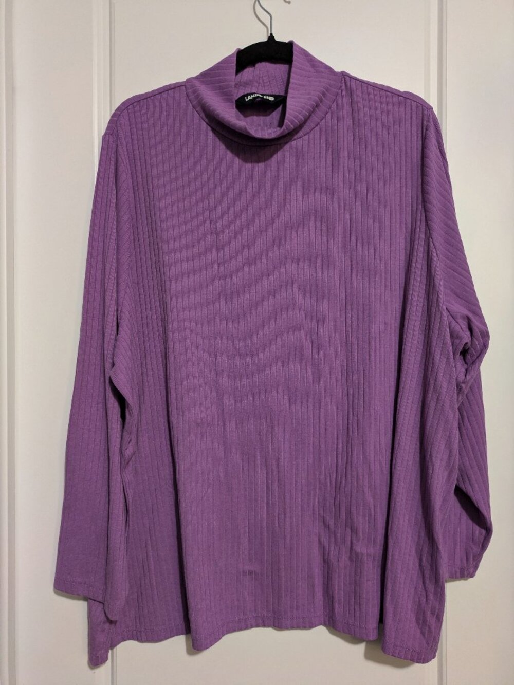 Lane Bryant Purple Long Sleeved Turtleneck Plus Sized (3X)